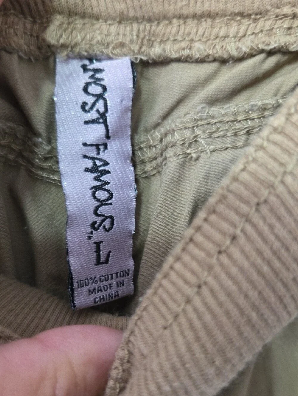 Almost Famous Tan Cargo Pants